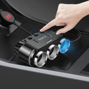3 Way Multi Car Cigarette Lighter Socket Splitter Dual USB Charger/Power Adapter