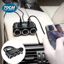 3 Way Multi Car Cigarette Lighter Socket Splitter Dual USB Charger/Power Adapter