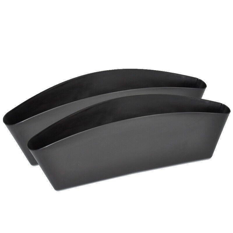 2PCS Seat Side Gap Organiser Storage Box for Phone and Keys Black