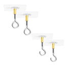 12 PCS Heavy Duty Self Adhesive Hooks Stainless Steel Ceiling Hooks for Home - Closed