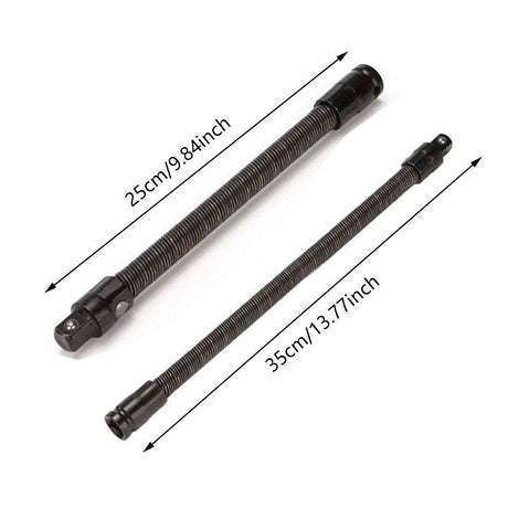 4pcs Electric Wrench Flexible Shaft Coupling Rod Spring Sleeve Universal Tool - 35cm