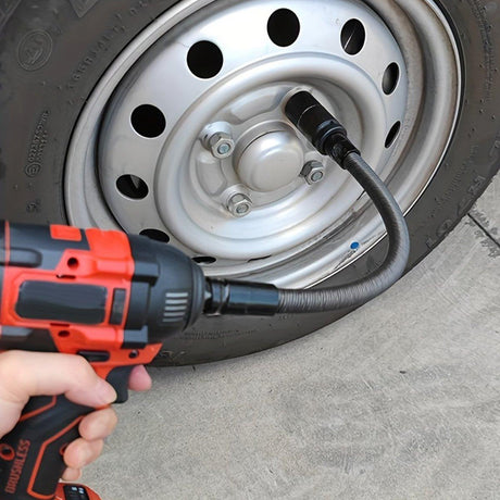 4pcs Electric Wrench Flexible Shaft Coupling Rod Spring Sleeve Universal Tool - 35cm