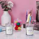 4PCS Transparent Cotton Swabs Makeup Remover Pad Storage Box Household Organizer