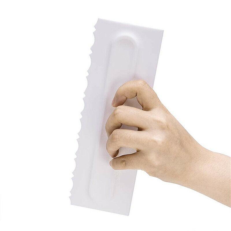 4Pcs Cake Decorating Icing Smoother Edge Frosting Scraper Comb Pastry Spatulasau