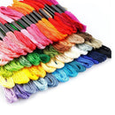 50/100 Colours Colourful Egyptian Cross Stitch Cotton Embroidery Threads - 50PCS (50 Colours)