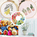 50/100 Colours Colourful Egyptian Cross Stitch Cotton Embroidery Threads - 50PCS (50 Colours)