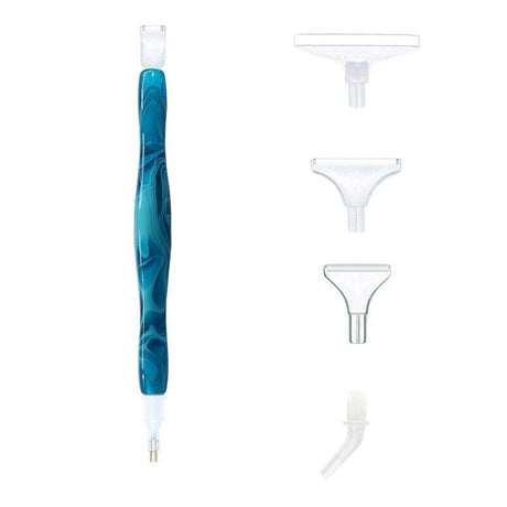 5D Resin Diamond Painting Pen Resin Point Drill Pens Cross Stitch Diy Craft Art - Blue