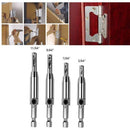 4X Self-Centering Drill Bits Hex Shank Pilot Door Drawer Hinge Hole Screw Guide