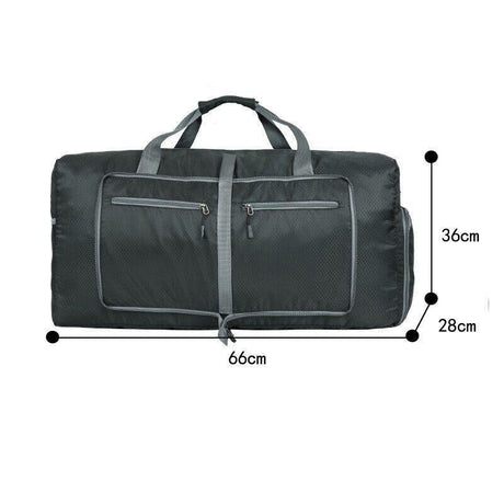 70L Large Travel Duffle Bag Foldable Waterproof Gym Bag with Shoe Compartment