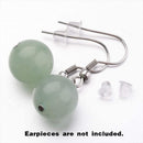 100PCS Clear Silicone Earring Backs Soft Hypoallergenic Stoppers 5mm