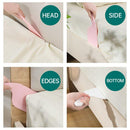 5pcs Bed Sheet and Mattress Organizer Fixer Gap Lifter Tool Bed Sheet Holder Set - White