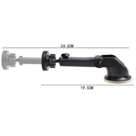 360 Degree Car Phone Holder Telescopic Mount for Dashboard and Windshield Use