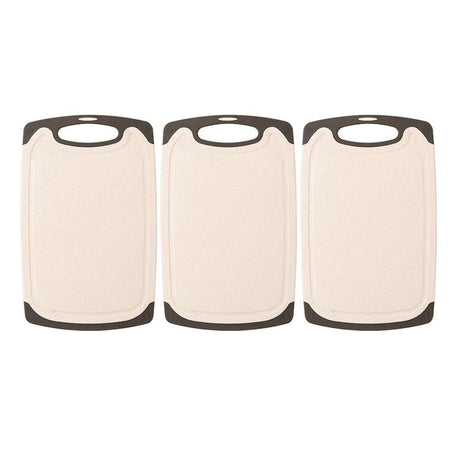 3PCS Wheat Straw Cutting Board Kitchen Chopping Board for Vegetables Meat Fruit