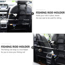 1 Pair Car Fishing Rod Holder Rear Seat Storage Rack Strap Belt Gear Organizer
