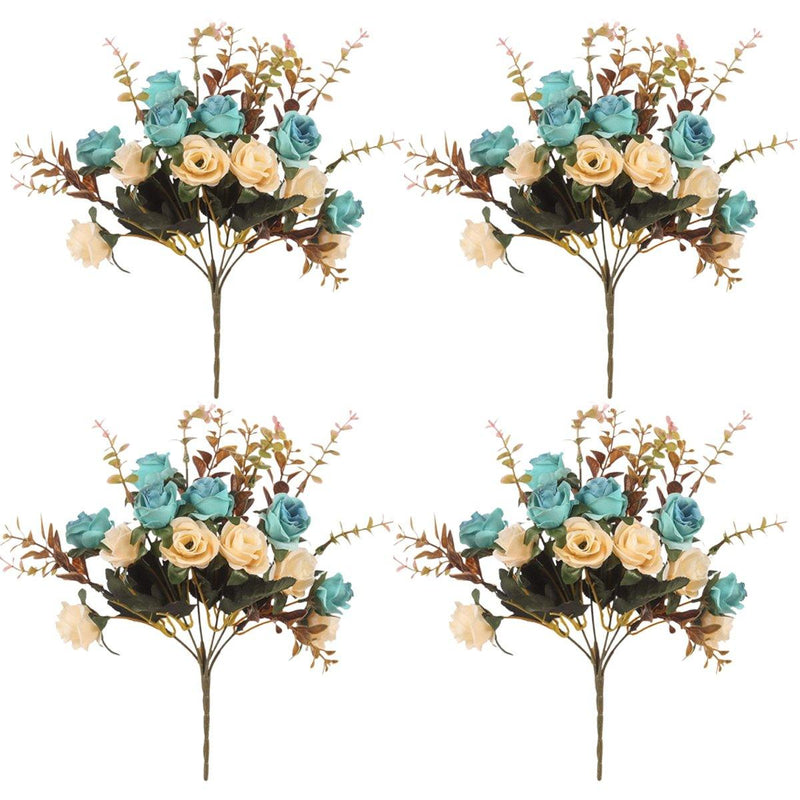 4pcs Artificial Flowers Home Decoration Floral Arrangement for Living Room Decor