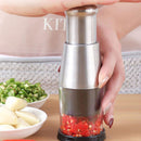 304 Stainless Steel Garlic Press Crusher Manual Garlic Mincer Kitchen Tool