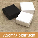40x Paper Wedding Favour Boxes Party Favour Cookie Candy Soap Bomboniere boxes - White
