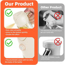 2-in-1 470ml Glass Oil Bottle Spray Pour Automatic Pressure Control Kitchen Tool - Beige