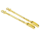 2PCS Gold Mini Scoop Spoon Metal Powder Spatula for Kitchen Craft or Resin Use