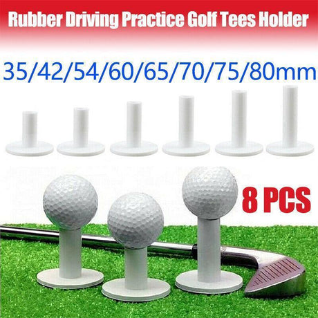 8X Rubber Driving Practice Golf Tees Holder Rubber Driving Range Home Training