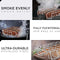 Barbecue Grill Net Outdoor BBQ Rack Cooking Basket Baking Tool Picnic Camping - Black