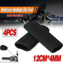 4Pcs Motorbike Motorcycle Slip-On Foam Anti Vibration Comfort Handlebar Cover