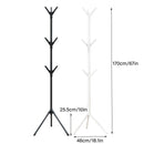 6Hooks Coat Stand Rack Clothes Hanger Hat Tree Jacket Umbrella Storage Organizer - Black