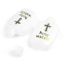 10XHoly Water Bottle Gold For Cross Plastic Portable Holy Water Container Easter