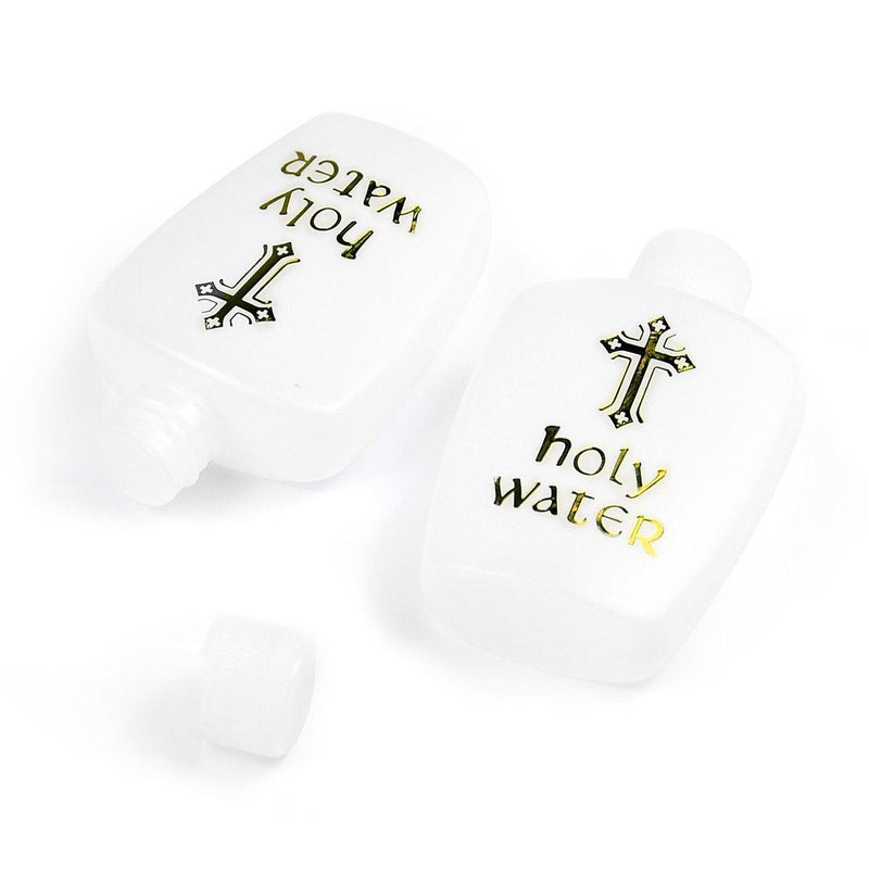 10XHoly Water Bottle Gold For Cross Plastic Portable Holy Water Container Easter