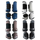 4pcs Show Jumping Horse Leg Warmers Gaiters for Joint Protection Equine Gear - Brown