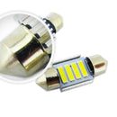 4PCS 31mm 7020 4SMD LED Festoon Interior Dome Map Light Bulbs 12V White