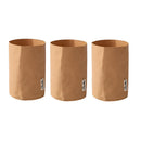 3pcs Washable Kraft Paper Storage Bag for Kitchen Desktop Refrigerator Organizer - L-Square