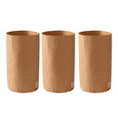 3pcs Washable Kraft Paper Storage Bag for Kitchen Desktop Refrigerator Organizer - L-Square