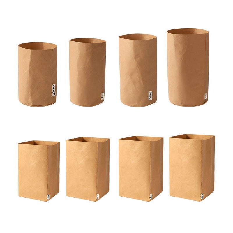 3pcs Washable Kraft Paper Storage Bag for Kitchen Desktop Refrigerator Organizer - M-Square