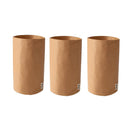 3pcs Washable Kraft Paper Storage Bag for Kitchen Desktop Refrigerator Organizer - M-Square