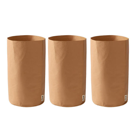 3pcs Washable Kraft Paper Storage Bag for Kitchen Desktop Refrigerator Organizer - S-Square