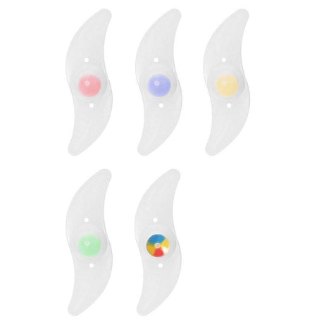 3PCS Mountain Bike Spoke Light Colourful LED Wheel Light Silicone Cycling Gear - Red