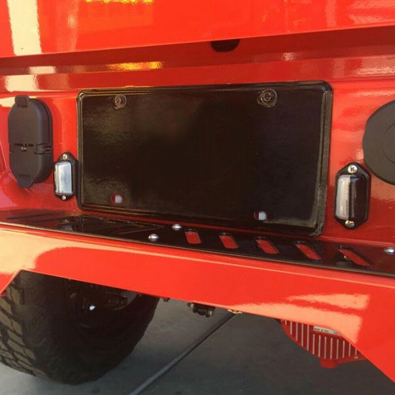 2PCS 6 LEDs License Number Plate Light Lamps For Truck SUV Trailer Lorry 12/24V