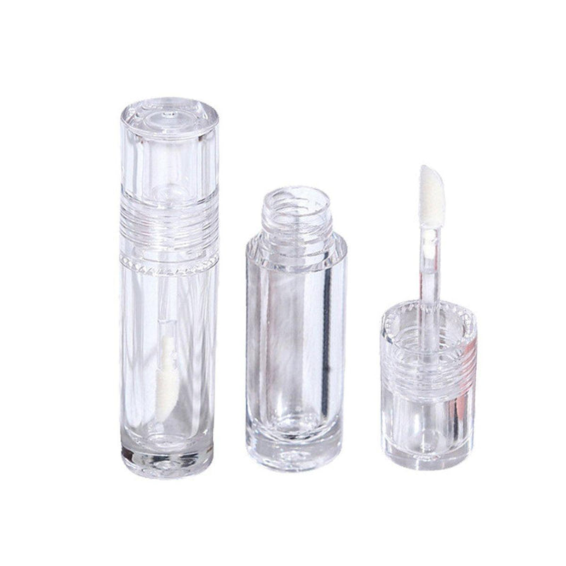 10pcs 3ml Transparent Lip Gloss Tubes Small Capacity Lip Glaze Containers