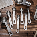6PCS Measuring Cups Spoons 304 Stainless Steel Baking Tools With Scale Set