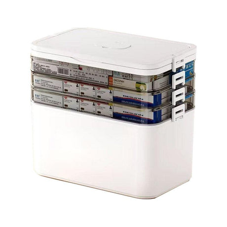 4 Layer Medicine Box Portable Medical Storage Family First Aid Emergency Box
