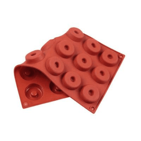 18 Cavity Mini Donut Doughnut Chocolate Pan Tray Silicone Mold Baking Cake Mould