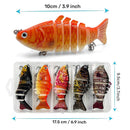 5PCS Faux Lure Set Fish Hard Fake Bait Fishing Lures Artificial Bait Tackle Gear