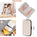 7PCS Manicure Pedicure Set Stainless Nail Clippers Kit Cuticle Grooming Case