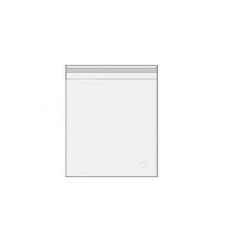 100Pcs Self-Adhesive Clear Opp Cellophane Bags with Air Hole - 8*10+3cm