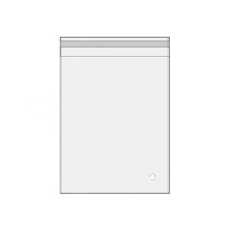 100Pcs Self-Adhesive Clear Opp Cellophane Bags with Air Hole - 8*10+3cm