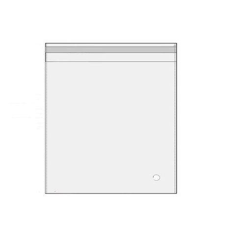 100Pcs Self-Adhesive Clear Opp Cellophane Bags with Air Hole - 8*10+3cm