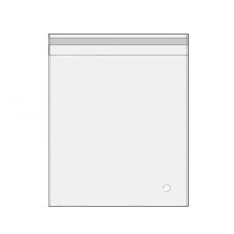 100Pcs Self-Adhesive Clear Opp Cellophane Bags with Air Hole - 8*10+3cm