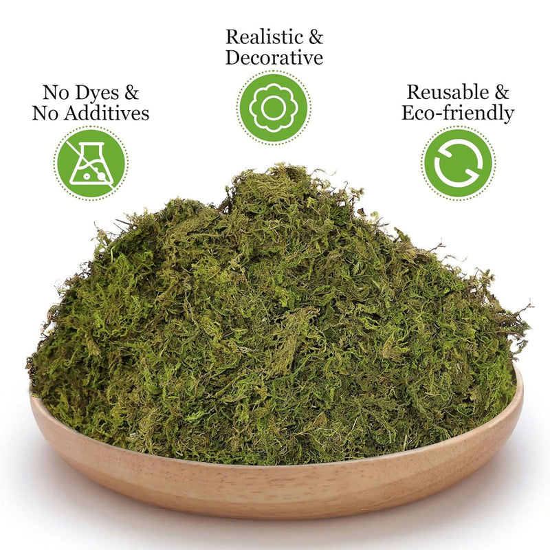 5pcs Natural Flower Grass Bedding Dried Moss Hamster Cage Decor Breeding Box