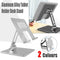 Aluminum Alloy Tablet Phone Holder Desk Stand Bracket Foldable For Ipad Pro 12.9 - Silver